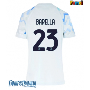 Inter Milan Nicolo Barella #23 Tricou Fotbal Replică 2025-26 Femei Deplasare